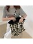 Moda Pirinç Leopar Desenli Tote Büyük Kapasiteli Hayvan Baskı Kanvas Omuzdan Askili Taşınabilir Kız Öğrenci Alışveriş Çanta (Yurt Dışından) 4