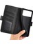 Folio Flip Çift Class Pu Deri Telefon Kabuğu Xiaomi Poco X4 Pro 5g, Katlanabilir Ayarlanabilir Stand Vaka Telefon Cüzdan Aksesuar-Black (Yurt Dışından) 5