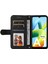 Xiaomi Için Redmi A1 4g/a2 4g Ağaç Desen Metal Düğmesi Cilt Touch Telefon Kılıfı Pu Deri Çizgiler Baskılı Manyetik Toka Cüzdan Stand Kapağı Strap-Black (Yurt Dışından) 2