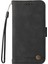 Xiaomi Için Redmi A1 4g/a2 4g Ağaç Desen Metal Düğmesi Cilt Touch Telefon Kılıfı Pu Deri Çizgiler Baskılı Manyetik Toka Cüzdan Stand Kapağı Strap-Black (Yurt Dışından) 5