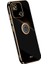 Xiaomi Redmi Için Xinli 10C 4g Telefon Kılıfı Elektrokaplama Altın Kenar Yüzük Tutucu Kickstand Tpu Telefon Kapak Black (Yurt Dışından) 1