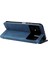 Xiaomi Için Poco M4 5g/m5 (Hindistan) 4g Cilt Touch Pu Deri Deri Kapak Çizgileri Baskılı Manyetik Ağaç Desen Metal Düğmesi Stand Cüzdan Kapağı Strap-Mavi (Yurt Dışından) 4