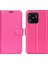 Xiaomi Için Redmi 10C/REDMI 10 (Hindistan) Stand Fonksiyon Litchi Doku Deri Kılıf Cüzdan Manyetik Cep Telefonu Koruyucu Ros (Yurt Dışından) 1