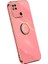Xiaomi Redmi Için Xinli 10C 4g Telefon Kılıfı Elektrokaplama Altın Kenar Yüzük Tutucu Kickstand Tpu Telefon Kapak-Kırmızı (Yurt Dışından) 1
