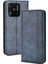 Xiaomi Redmi Için Retro Pu Deri Koruyucu Kılıf 10C Mozaik Basılı Folio Flip Kapak Otomatik Manyetik Kapalı Stand Kabuğu Cüzdan-Blue (Yurt Dışından) 1