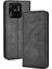 Xiaomi Redmi Için Retro Pu Deri Koruyucu Kılıf 10C Mozaik Basılı Folio Flip Cover Cüzdan-Black ile Otomatik Manyetik Kapalı Stand Kabuğu (Yurt Dışından) 1