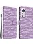 Xiaomi Için 12 Lite 5g Cüzdan Telefon Kılıfı Timsah Doku Pu Deri Deri Kapak Strap-Murple ile (Yurt Dışından) 1