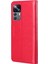 Xiaomi 12T 5g/redmi K50 Ultra 5G/12T Pro 5g Pu Deri Deri Baskılı Baykuş Ağacı Desen Kılıf Anti-Çizelge Cüzdan Stand Manyetik Toka Kapak-Kırmızısı (Yurt Dışından) 5
