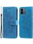 Xiaomi Için Redmi A1 4g/a2 4g Çiçek Baskı Pu Deri Kılıf Stand Anti-Damla Telefon Cüzdan Kapağı Kayış Mavisi ile (Yurt Dışından) 1