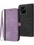 Xiaomi Redmi Için YX0020 10C 4g Eller Serbest Stand Telefon Çantası, Çift Manyetik Toka Pu Deri Deri Flip Kapak Kabuğu Strap-Light Mor ile (Yurt Dışından) 1