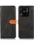 Xiaomi Redmi 10C Için Khazneh Deri Telefon Kasası, Manyetik Altın Toka Cüzdan Standı Kitap Şok Geçirmez Tpu Iç Kabuk-Siyah (Yurt Dışından) 1