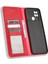 Xiaomi Poco C40 4g Anti-Fall Flip Cüzdan Kılıfı Manyetik Otomatik Kapanış Retro Baskılı Pu Deri Telefon Kapağı Stand-Red ile (Yurt Dışından) 5