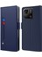 Xiaomi Için Redmi 10C 4g Pu Deri Stand Kartı Tutucu Telefon Kılıfı Makyaj Ayna Mavisi ile Damla Koşullu Manyetik Koruyucu (Yurt Dışından) 1