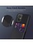 Xiaomi Redmi Için Koruyucu Telefon Kılıf Kart Tutucu 11 Prime 4g, Kumaş Doku Pu Derülü Pc Cep Telefonu Kapak Black (Yurt Dışından) 2