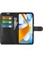 Xiaomi Için Poco C40 4g Çizgi Anti-Çizelge Litchi Doku Pu Pu Deri Tam Koruma Kılıfı Flip Stand Cüzdan Telefon Kapak Black (Yurt Dışından) 2
