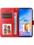 Xiaomi Redmi Için 11 Prime 4g Ayçiçeği Baskılı Pu Deri Kılıf Stand Cüzdan Cüzdan Flip Manyetik Koruyucu Kapak El Strap-Red ile (Yurt Dışından) 2