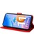 Xiaomi Redmi Için 11 Prime 4g Ayçiçeği Baskılı Pu Deri Kılıf Stand Cüzdan Cüzdan Flip Manyetik Koruyucu Kapak El Strap-Red ile (Yurt Dışından) 3