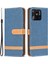 Xiaomi Redmi Için 10C Manyetik Kot Pantolon Doku Folio Folio Flip Standı Renk Ekleme Pu Deri Cüzdan Çok Yönlü Koruma Telefon Kapak Navy Mavi (Yurt Dışından) 1