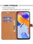 Xiaomi Redmi Için 10C Manyetik Kot Pantolon Doku Folio Folio Flip Standı Renk Ekleme Pu Deri Cüzdan Çok Yönlü Koruma Telefon Kapak Navy Mavi (Yurt Dışından) 3