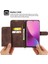 Xiaomi Için 12 Lite 5g Baskılı Çiçekler Cilt Touch Stand Cüzdan Telefon Kılıfı Pu Deri Stand Çok Kart Yuvası Bilek Kayışı ve Omuz Kayış-Kahverengi Kapak Kapağı (Yurt Dışından) 5