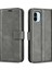 Xiaomi Için Redmi A1 4g/a2 4g Buzağı Dokusu Pu Deri Deri Telefon Stand Cüzdan Kılıfı Kare Manyetik Kıta Şok Geçirmez Kapak Grey (Yurt Dışından) 1