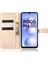 Xiaomi Poco M4 Için 5g Cüzdan Özelliği Pu Deri Flip Kapak Dot Desen Basılı Manyetik Kapatma Stand Şok Geçirmez Tpu Telefon Kılıfı Strap-Rose Altın (Yurt Dışından) 3