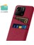 Çift Kart Yuvaları Bez+Pc Kılıfı Xiaomi Redmi 10A 4g, Kumaş Doku Anti-Fall Koruyucu Telefon Kapak-Kırmızı (Yurt Dışından) 2