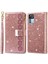 Xiaomi 12T 5G/12T Pro 5g/redmi K50 Ultra 5g Fermuarı Cüzdan Standı Anti-Drop Pu Deri Telefon Kılıfı Flip Lazer Oyma Hafif Yıldızlı Stil Telefon Kapağı Strap-Rose Gold ile (Yurt Dışından) 1