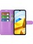 Xiaomi Poco M5 Için 4g Folio Flip Telefon Kılıfı Litchi Doku Pu Deri Damla Damla Koruyucu Koruyucu Kapak Cüzdan Stand-Purple (Yurt Dışından) 2