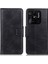 Xiaomi Redmi Için 10C Çift Katmanlı Koruma Pu Deri+Tpu Çılgın At Doku Doku Standı Cüzdan-Black ile Mobil Kapak (Yurt Dışından) 1