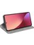 Xiaomi Için 12 Lite Cilt Dokunuş Hissi Folio Flip Pu Deri+Tpu Çift Katman Koruma Telefon Kasası Standı Cüzdan Stili Kabuk-Gri (Yurt Dışından) 4
