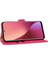 Xiaomi Için 12 Lite Anti-Çizik Pu Deri Cüzdan Telefon Kasası Standı Manyetik Kapanma Cilt Dokunuşu Hissi Şok Geçirmez Tutar Flip Cover-Rose (Yurt Dışından) 3