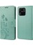 Xiaomi Redmi Için 10C Kelebek Çiçeği Baskılı Folio Flip Pu Deri Kılıf Stand Cüzdan Kapak Yeşil (Yurt Dışından) 1