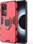 Xiaomi Redmi K50 Için Ultra 5G/12T 5g Ağır Hizmet Zırh Koruyucu Kapak Parmak Yüzüğü Kickstand Anti-Slip Sert Pc Yumuşak Tpu Şok Geçirmez Kasa-Kırmızı (Yurt Dışından) 1