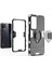 Xiaomi Redmi K50 Için Ultra 5G/12T 5g Ağır Hizmet Zırh Koruyucu Kapak Parmak Yüzüğü Kickstand Anti-Slip Sert Pc Yumuşak Tpu Şok Geçirmez Kasa-Kırmızı (Yurt Dışından) 5