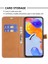 Xiaomi Redmi Için 10C Manyetik Kot Için Kumaş Doku Folio Folio Flip Standı Renk Ekleme Pu Deri Cüzdan Çok Yönlü Koruma Telefon Kapak-Siyah (Yurt Dışından) 3