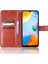 Manyetik Kapatma Cüzdan Xiaomi Için Telefon Kılıfı Redmi 10C Pu Deri Folio Flip Cover Çılgın At Doku Doku Kabuk Strap-Brown (Yurt Dışından) 3