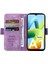 Xiaomi Için Redmi A1 4g/a2 4g Pu Deri Deri Anti-Fall Telefon Kılıf Cüzdan Stand Baskılı Dikiş Hattı Koruyucu Cep Telefonu Kapak-Mor (Yurt Dışından) 2