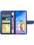 Xiaomi Redmi Için 11 Prime 4g HT03 Parmak Izi Ücretsiz Kelebek Çiçekler Baskılı Cüzdan Telefon Kılıfı Cilt Touch Pu Deri Flip Folio Stand Manyetik Kapak Omuz Kayışı Mavisi (Yurt Dışından) 4