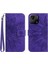 Xiaomi Redmi 10A Için Koruyucu Cep Telefonu Kapağı, HT04 Cilt Dokunma Basılı Baskılı Ayçiçeği Flip Cüzdan Telefon Kılıfı El Strap-Dark Mor ile (Yurt Dışından) 1