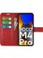 Xiaomi Için Poco M4 Pro 4g Manyetik Kıta Dokulu Pu Deri Kılıf Cüzdan Stand Flip Telefon Kapak-Kırmızı (Yurt Dışından) 4