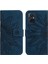 Xiaomi Için Poco M5 4g/m5 5g/m4 5g HT04 Cilt Dokunuşlu Pu Deri Baskılı Ayçiçeği Stand Kılıfı Damla Geçirmez Telefon Cüzdan Kapağı Omuz Askısı-Karanlık Mavi (Yurt Dışından) 4