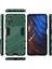 Xiaomi Poco X4 Pro 5g Çift Katman Tasarım Tpu+Pc Case Kickstand Heavy Distric Zırh Kapak Yeşili (Yurt Dışından) 5