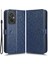 Xiaomi Redmi Için 11 Prime 4g Pu Deri Dot Desen Desen Baskılı Cüzdan Kılıfı Stand Cep Telefonu Kabuk Kapağı Strap-Dark Mavi (Yurt Dışından) 1