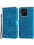 Xiaomi Için Redmi 10C 4g/redmi 10 (Hindistan) 4g Ayçiçeği Baskılı Folio Flip Telefon Kılıfı Pu Deri Stand Anti-Fall Manyetik Toka Telefon Kapağı Strap-Blue (Yurt Dışından) 1