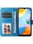 Xiaomi Için Redmi 10C 4g/redmi 10 (Hindistan) 4g Ayçiçeği Baskılı Folio Flip Telefon Kılıfı Pu Deri Stand Anti-Fall Manyetik Toka Telefon Kapağı Strap-Blue (Yurt Dışından) 2