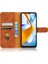 Xiaomi Için Poco C40 4g Pu Deri Deri Touch Duygu Stand Telefon Kılıfı Folio Flip Cüzdan Manyetik Toka Kapak Kahverengi (Yurt Dışından) 3