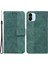 Xiaomi Için Redmi A1 4g/a2 4g Geometri Deseni Baskılı Pu Deri Standı Kılıf Damla Koruyucu Koruyucu Telefon Cüzdan Kapağı Strap-Yeşili (Yurt Dışından) 1