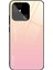 Xiaomi Redmi Için 10C Cep Telefonu Koruma Gradyan Renk Temsilli Cam Geri+Yumuşak Tpu Kenar Case-Gold/pembe (Yurt Dışından) 1
