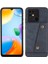 Xiaomi Poco C40 4g Çift Düğme Kart Yuvaları Kickstand Telefon Damla Geçirmez Kapak Pu Deri Kaplamalı Tpu Kılıfı Dahili Metal Sac Mavisi (Yurt Dışından) 1